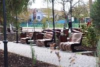 В Чепигиснкой продолжается благоустройство сквера