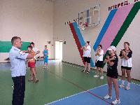 Всероссийская акция "Зарядка со стражем порядка" прошла в Брюховецком районе