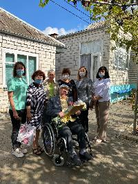 Василия Носачева из Переясловской поздравили с днем окончания второй мировой войны