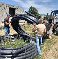 В селе Большой Бейсуг реконструируют аварийный участок водопровода