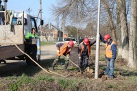 Начались плановые работы по благоустройству в станице Брюховецкой