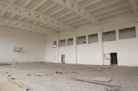 Продолжается капитальный ремонт Новоджерелиевского спорткомплекса