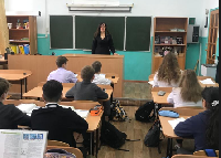 Брюховецкие полицейские провели круглый стол со школьниками
