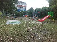 В станице Брюховецкой появилась новая детская площадка
