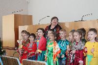 Дети из детского сада «Кубаночка» калядовали в районной администрации 