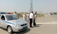 В Брюховецком районе освятили опасные участки дорог