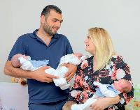 Жительница станицы Новоджерелиевской в 24 года стала мамой тройняшек