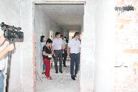 Продолжается ремонт детской поликлиники в станице Брюховецкой