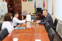 Сергей Ганжа встретился с победителем конкурса молодежных грантовых проектов 